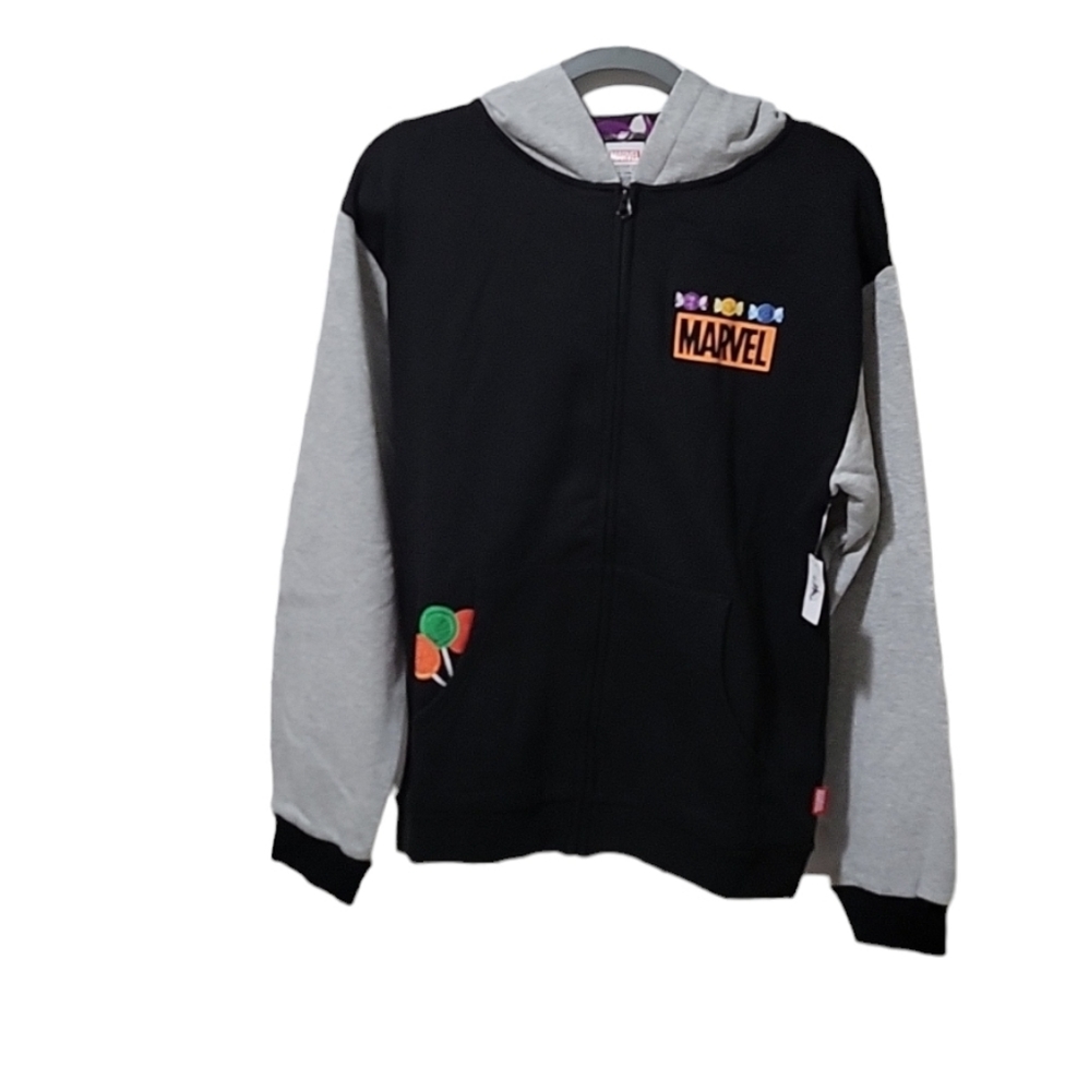 Marvel Avengers Halloween Candy Infinity Stones Zip-Up Hoodie- Men Small